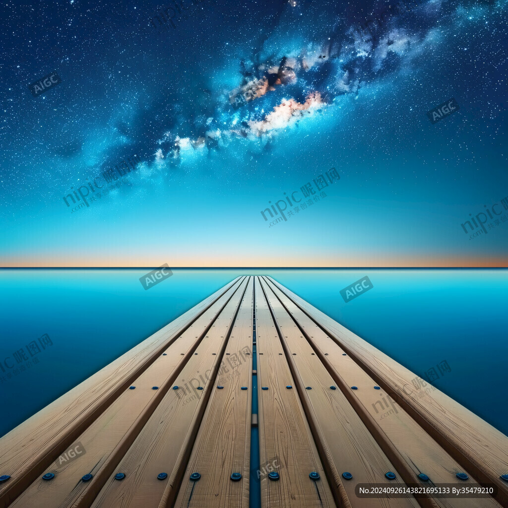 大海星空夢(mèng)幻背景
