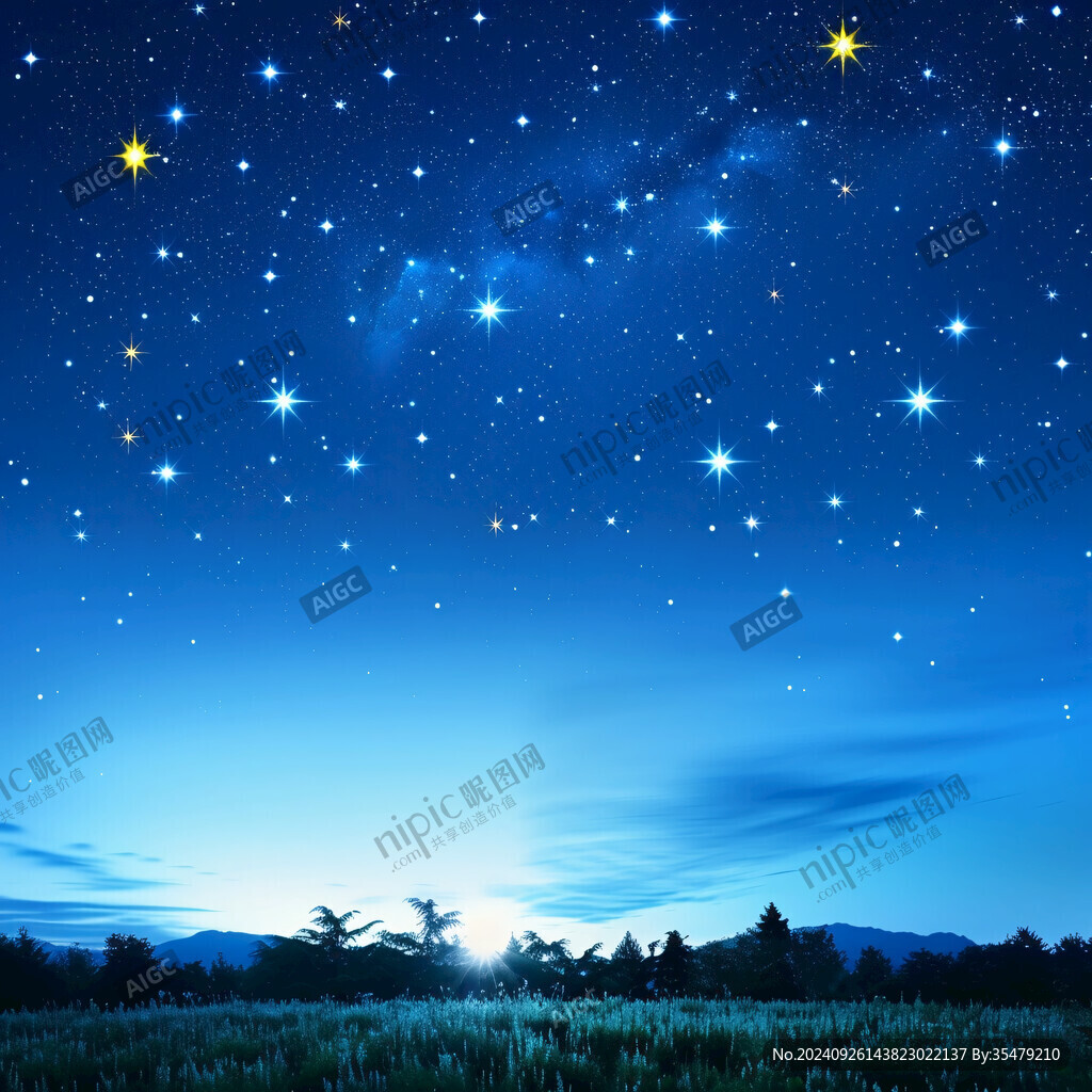 天空星星星光