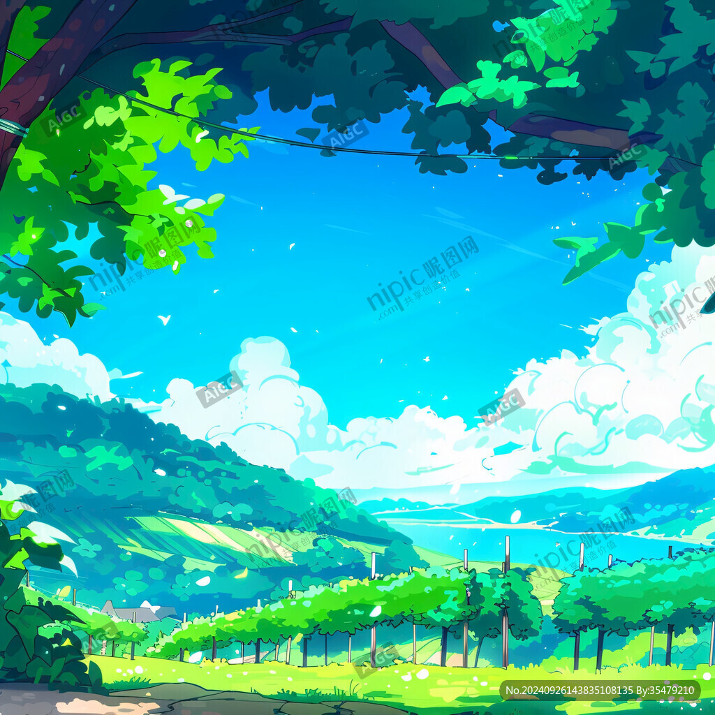 戶外場景插畫
