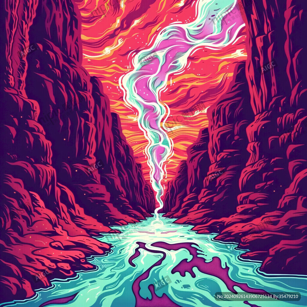 山河插畫