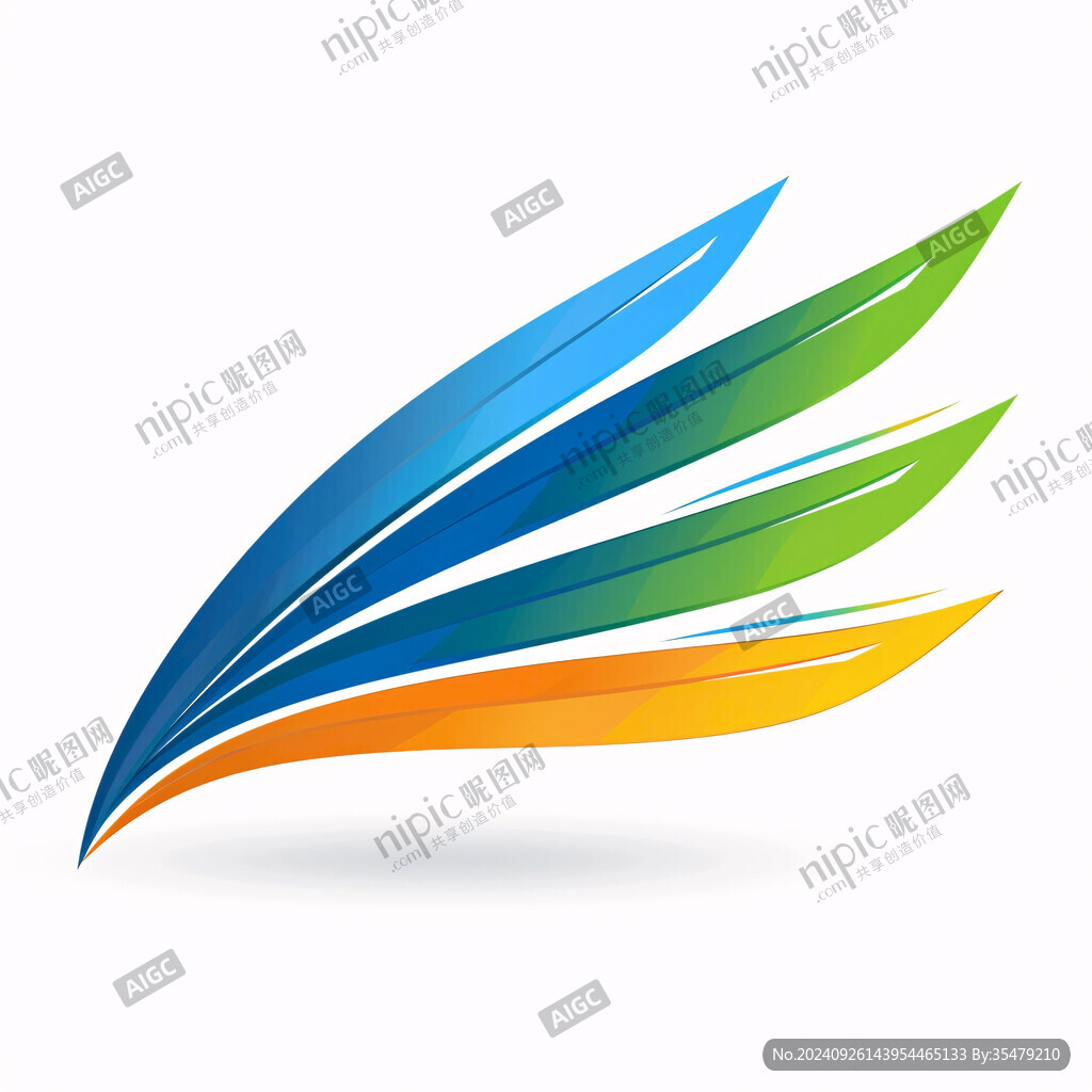 羽毛圖標logo