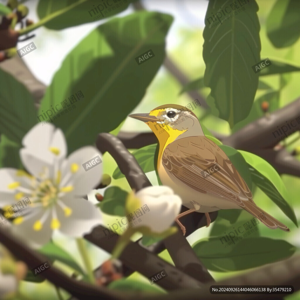 相思鳥插畫