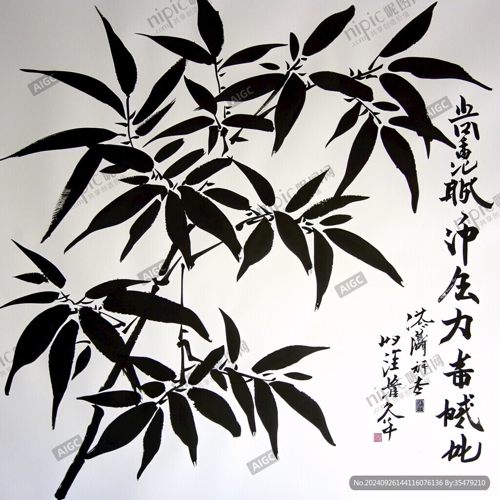 激光鏤空墨竹