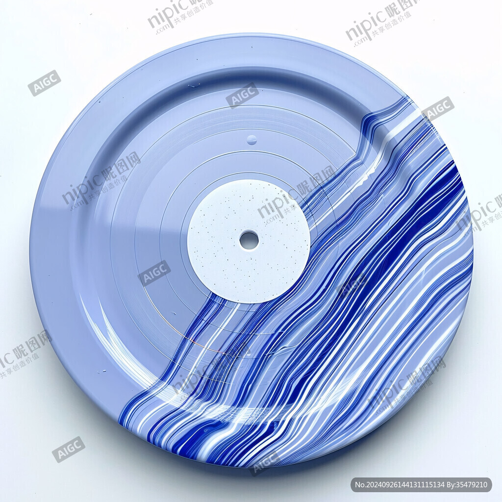 個性時尚藍色光盤