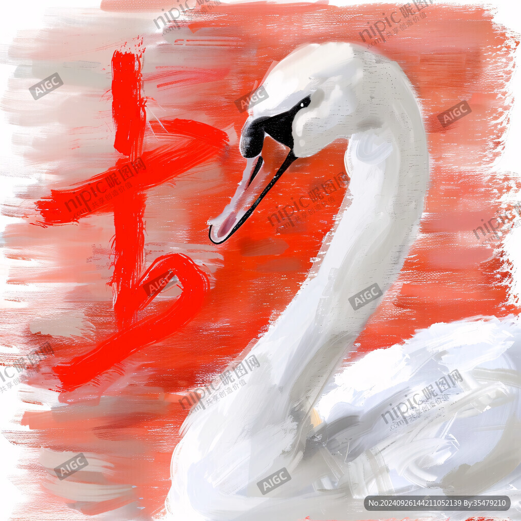 白鵝插畫