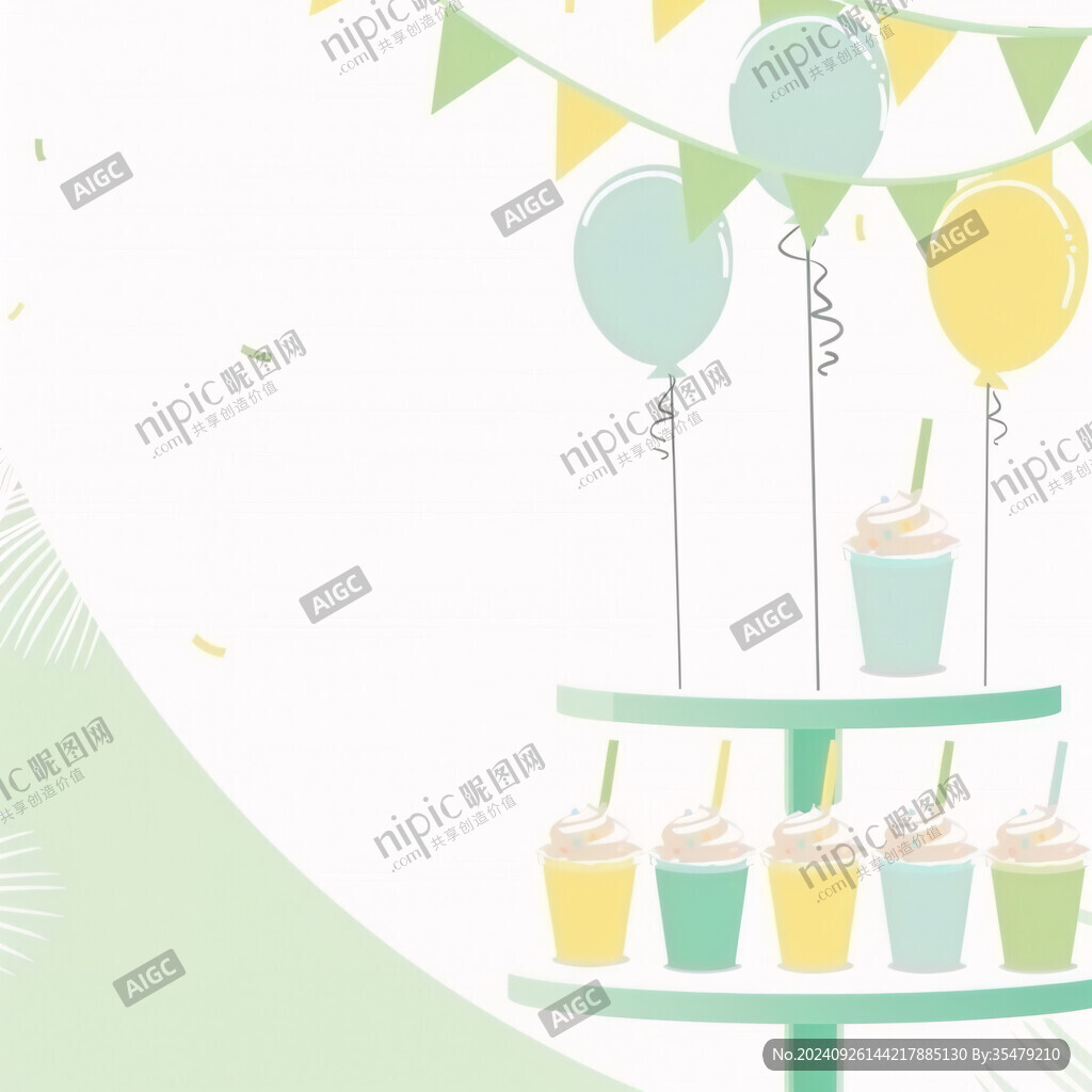 卡通背景六一生日