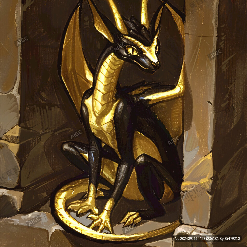 金色漸變龍