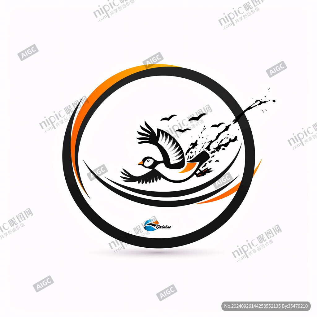 圓形飛鳥(niǎo)logo
