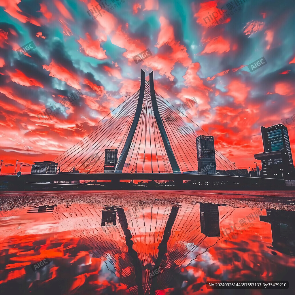 榮盛橋火燒云