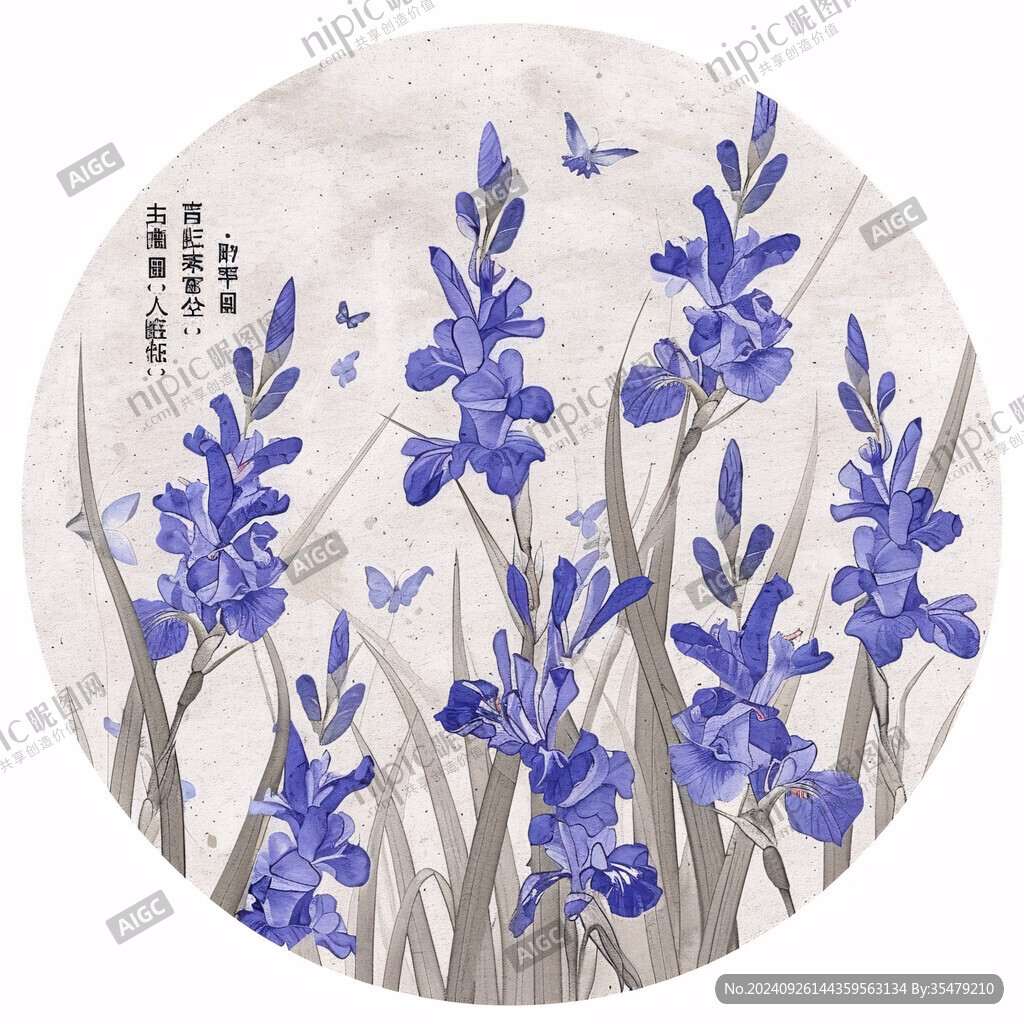 蝶豆花插畫(huà)