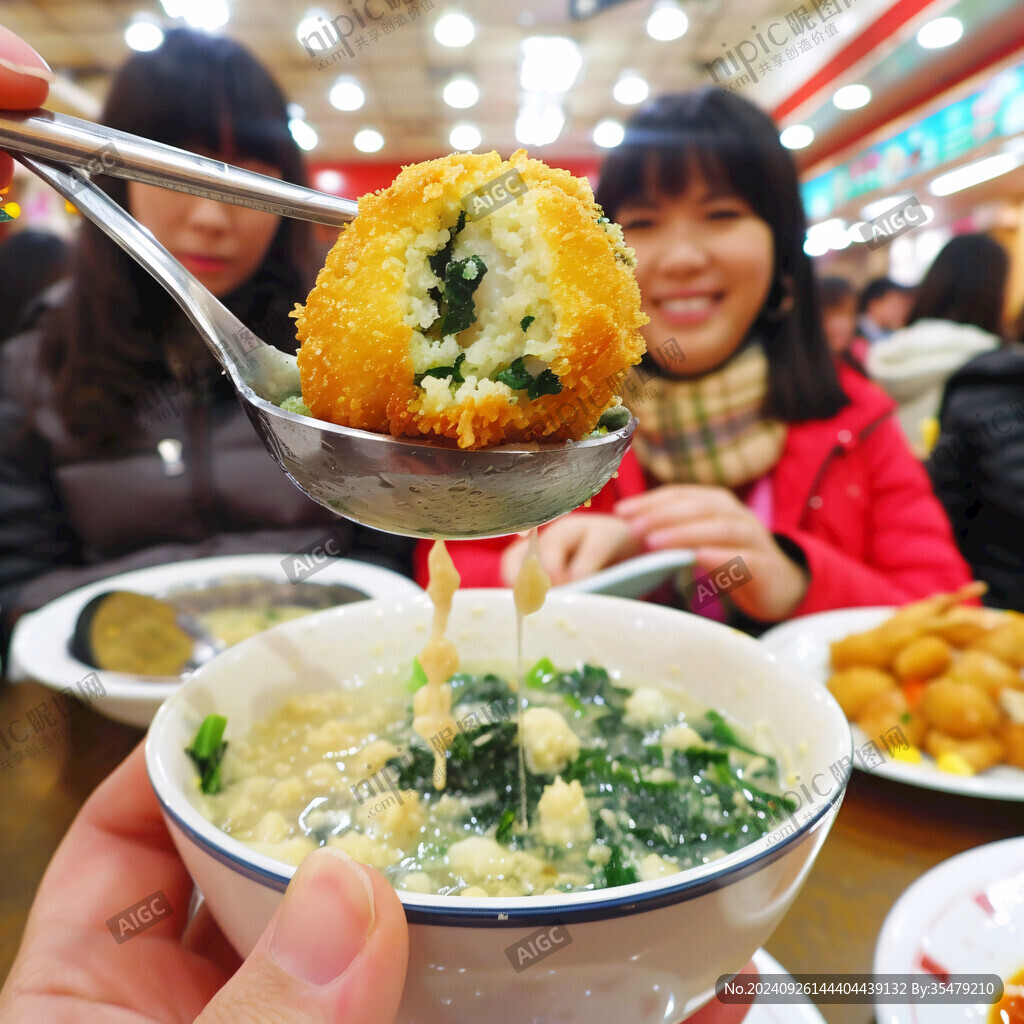 薺菜油條羹
