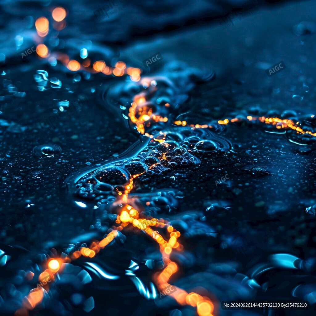 水珠夜景