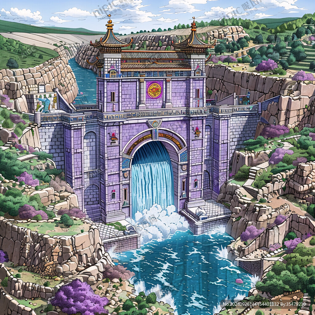 黃崖關插畫