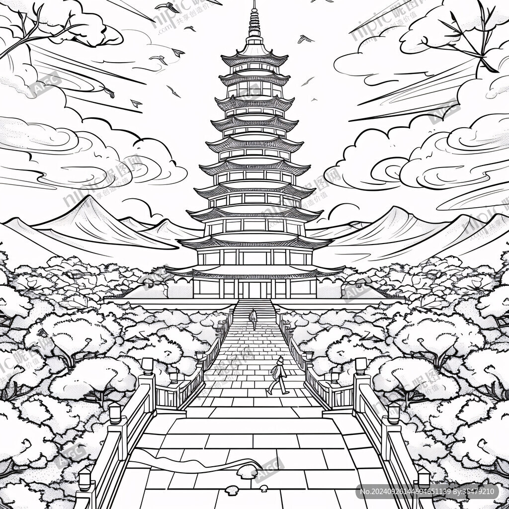 東吳塔插畫