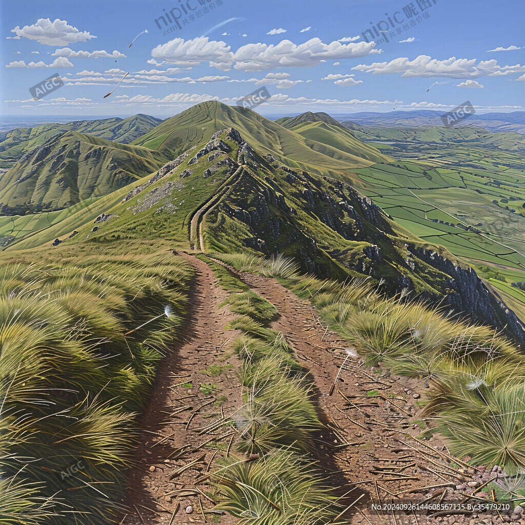 山脊土路