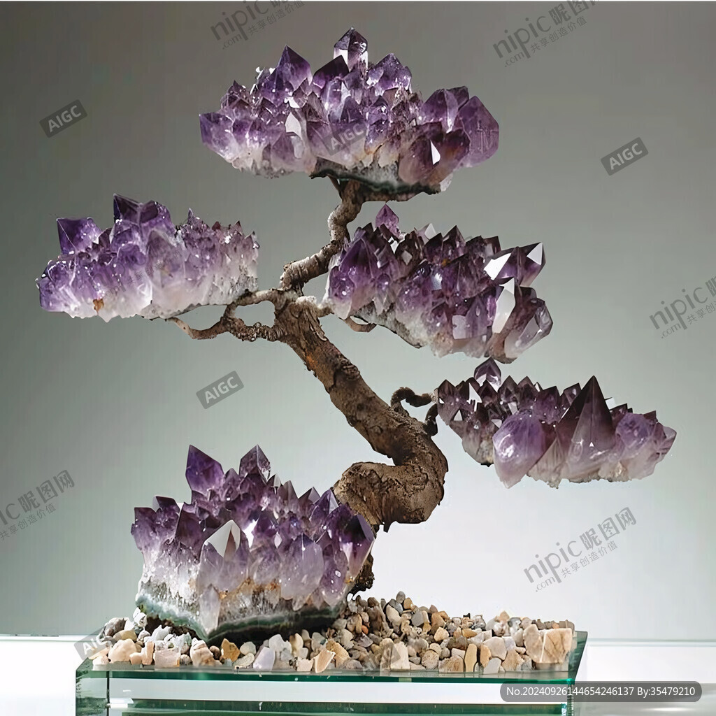 紫色翡翠擺件