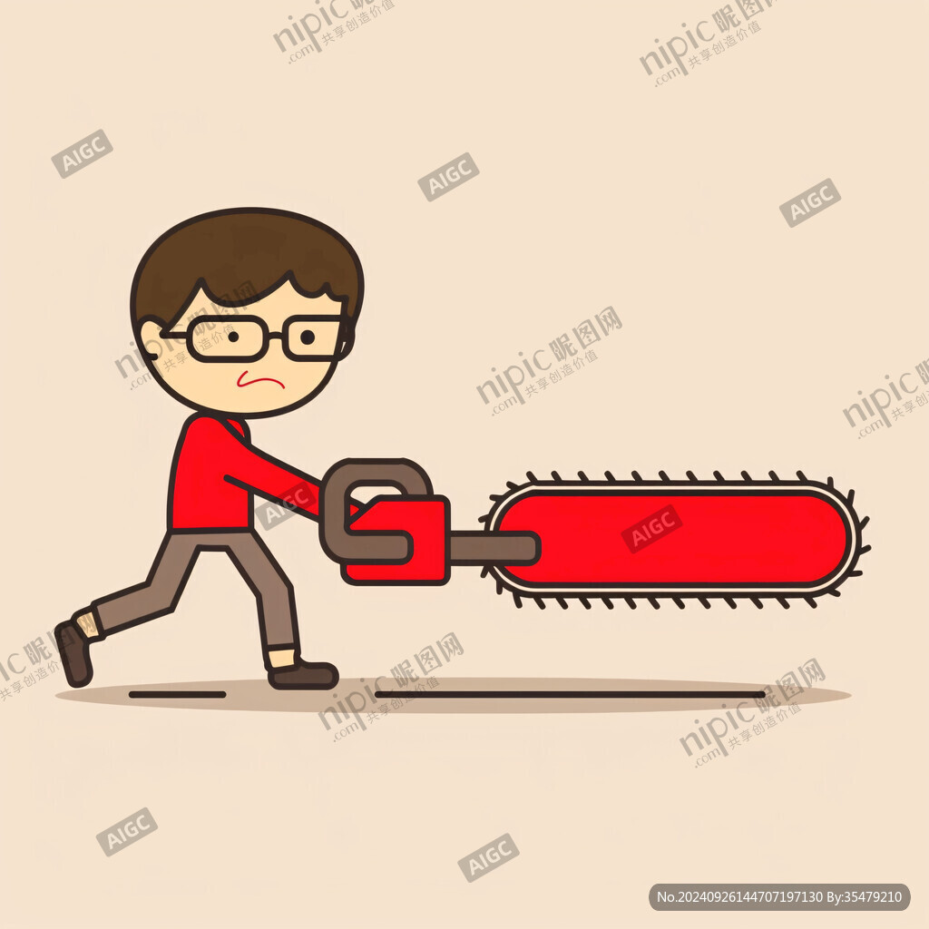 卡通電鋸素材