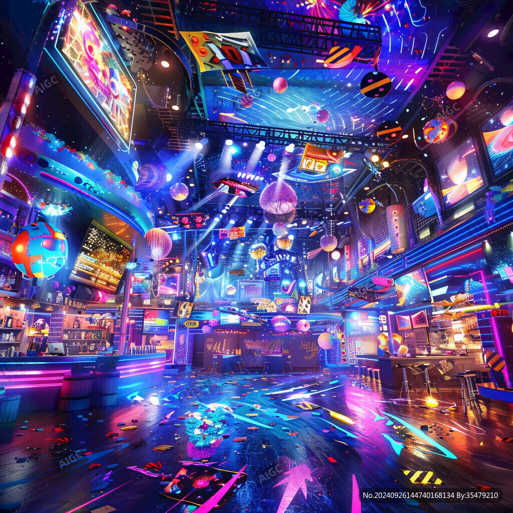 賽博朋克夜市kv