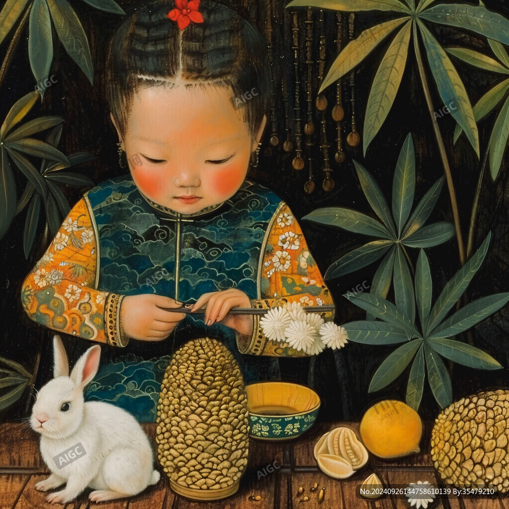 工筆童子