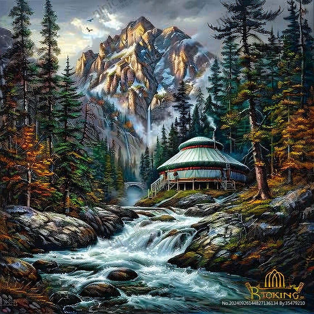 歐美山水油畫