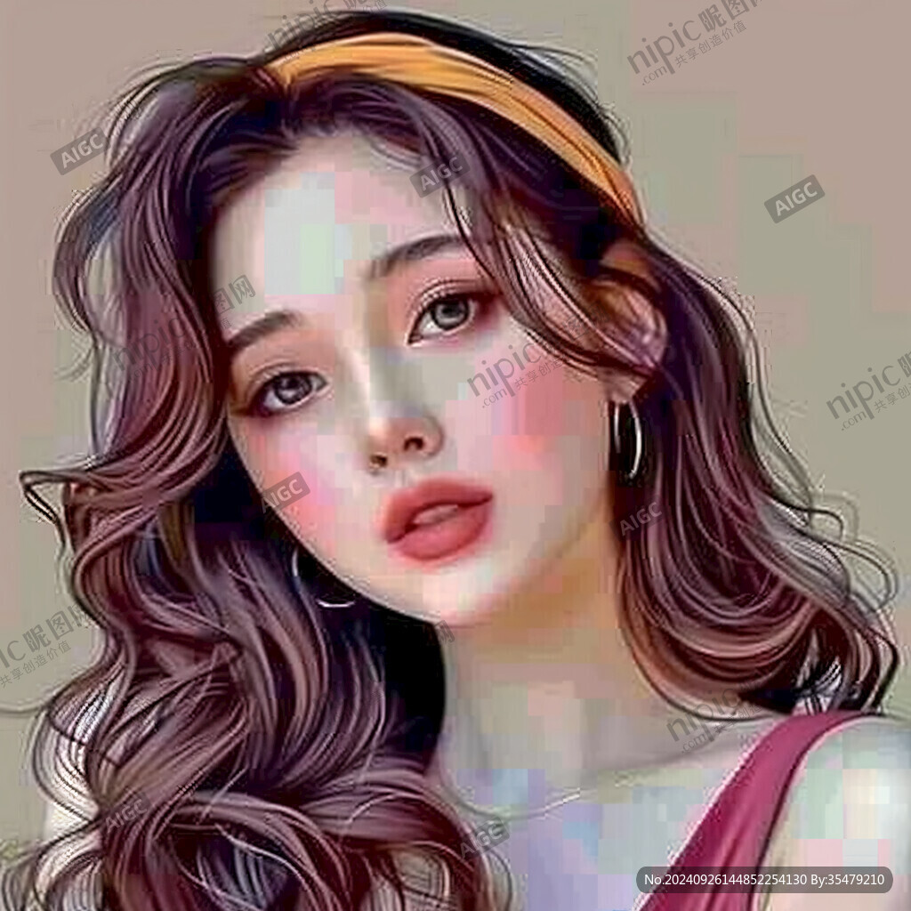 高级感女插画 高级感女插画