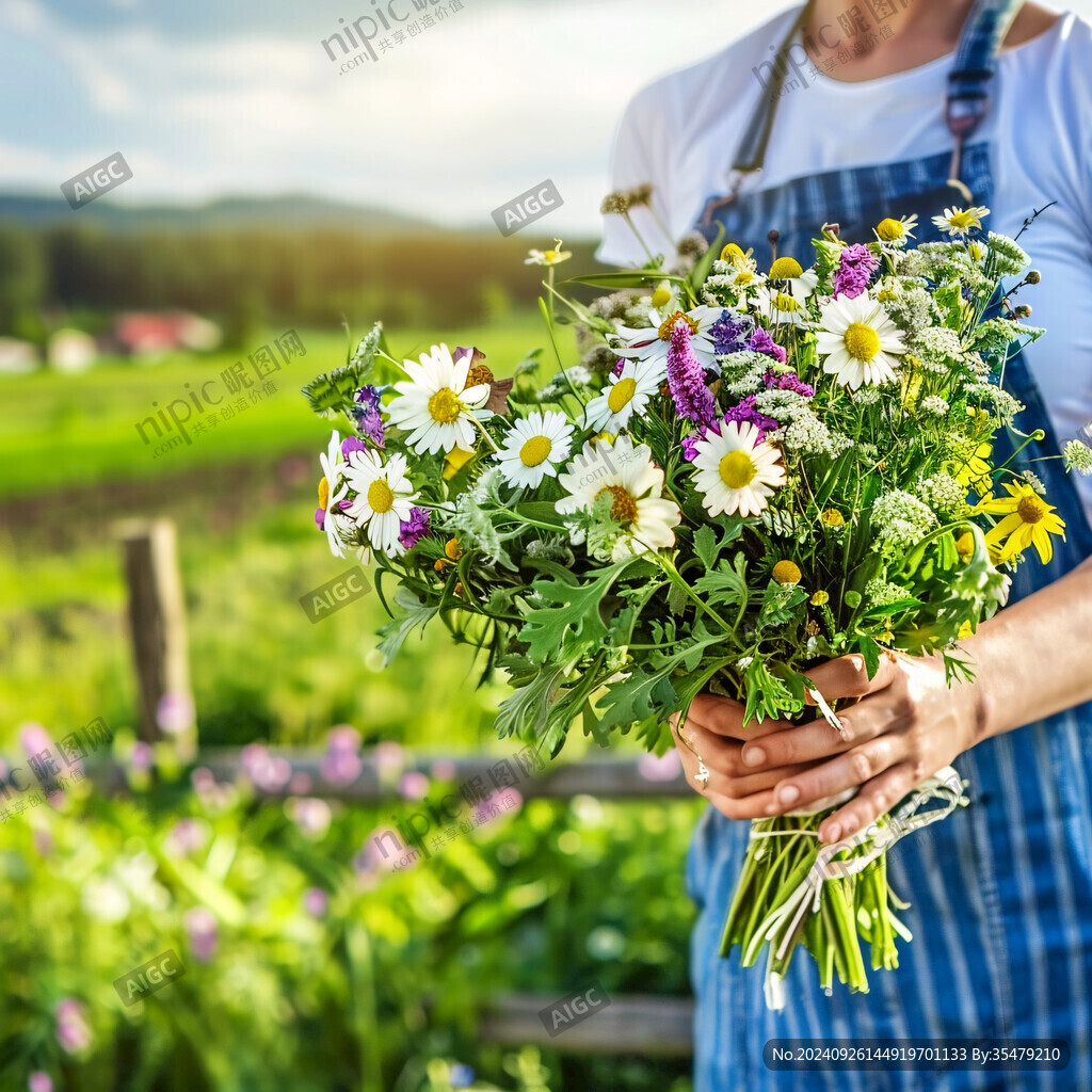 鮮花采收