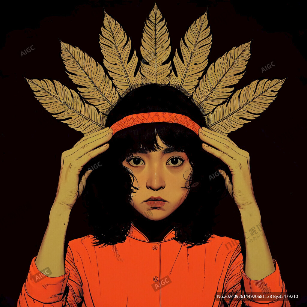 八零年代女孩插畫