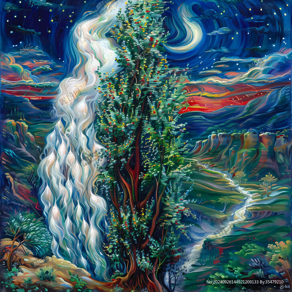 夢幻森林立體畫