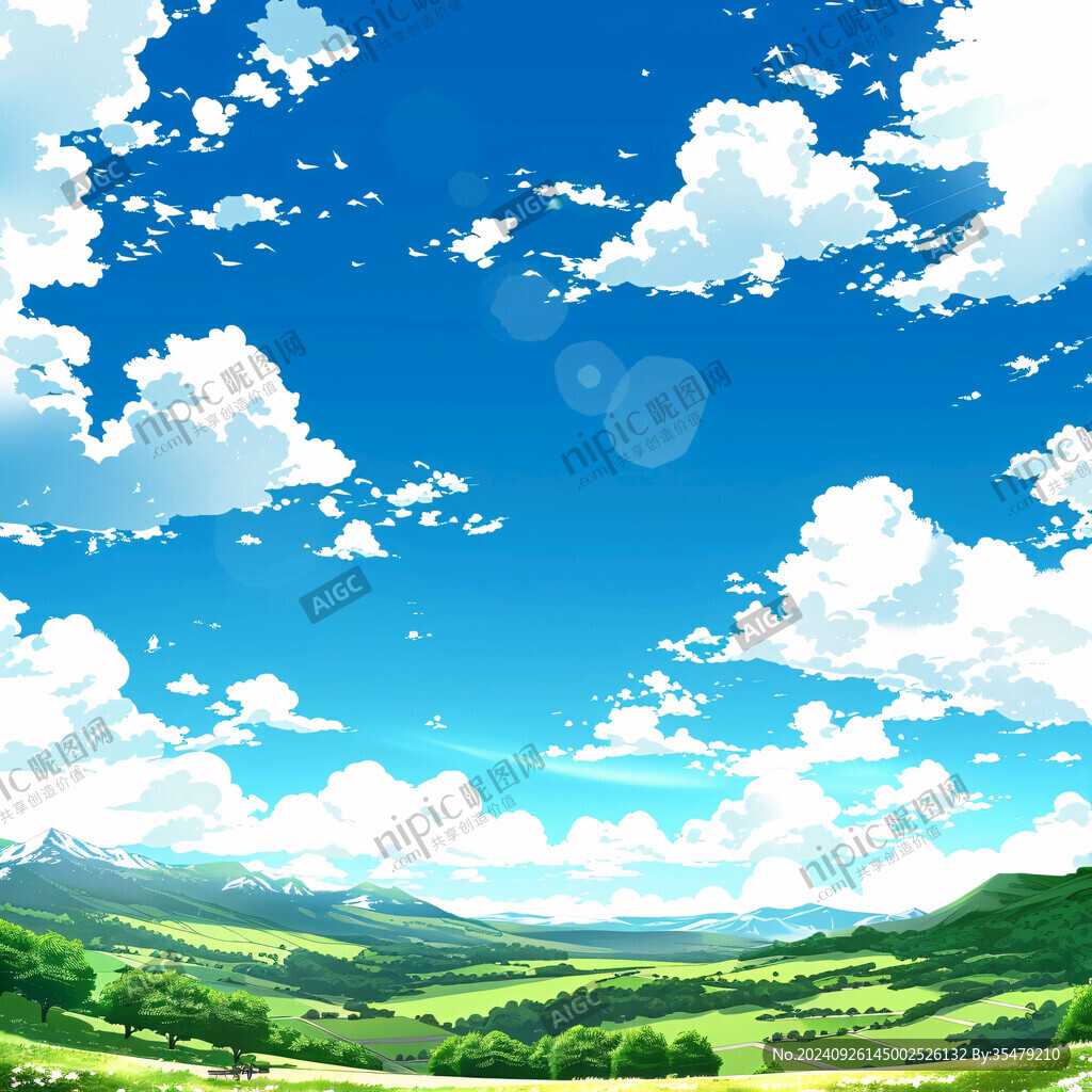 動(dòng)漫白云素材