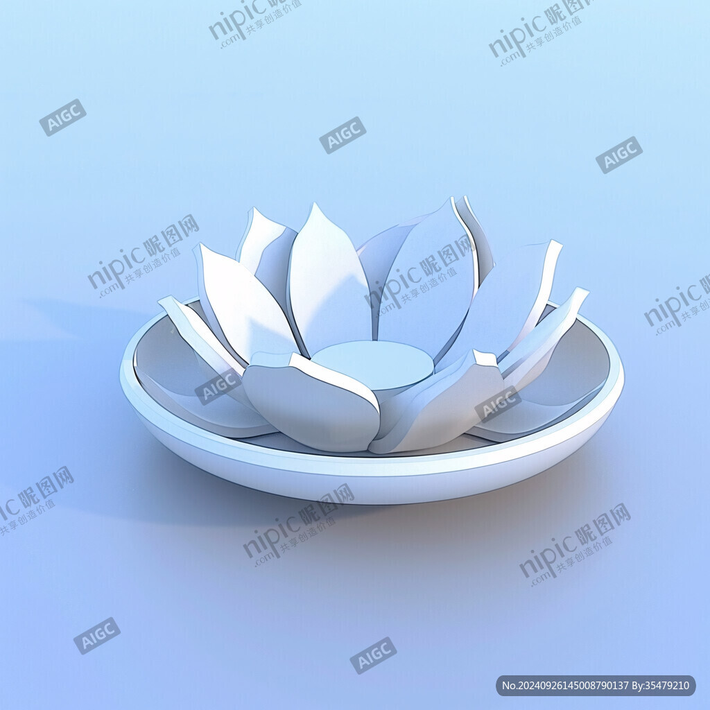 禪意蓮花擺件