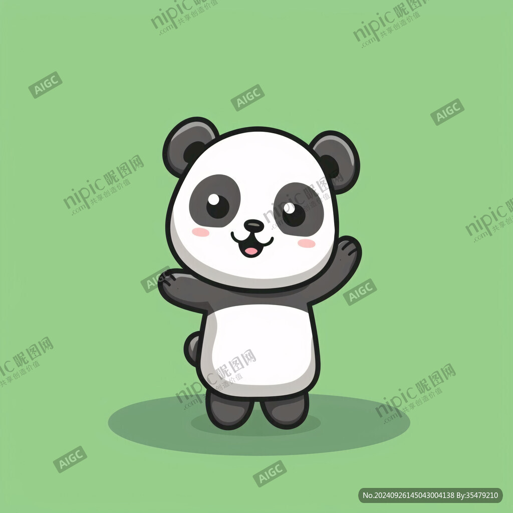 原創(chuàng)卡通熊貓卡通形象