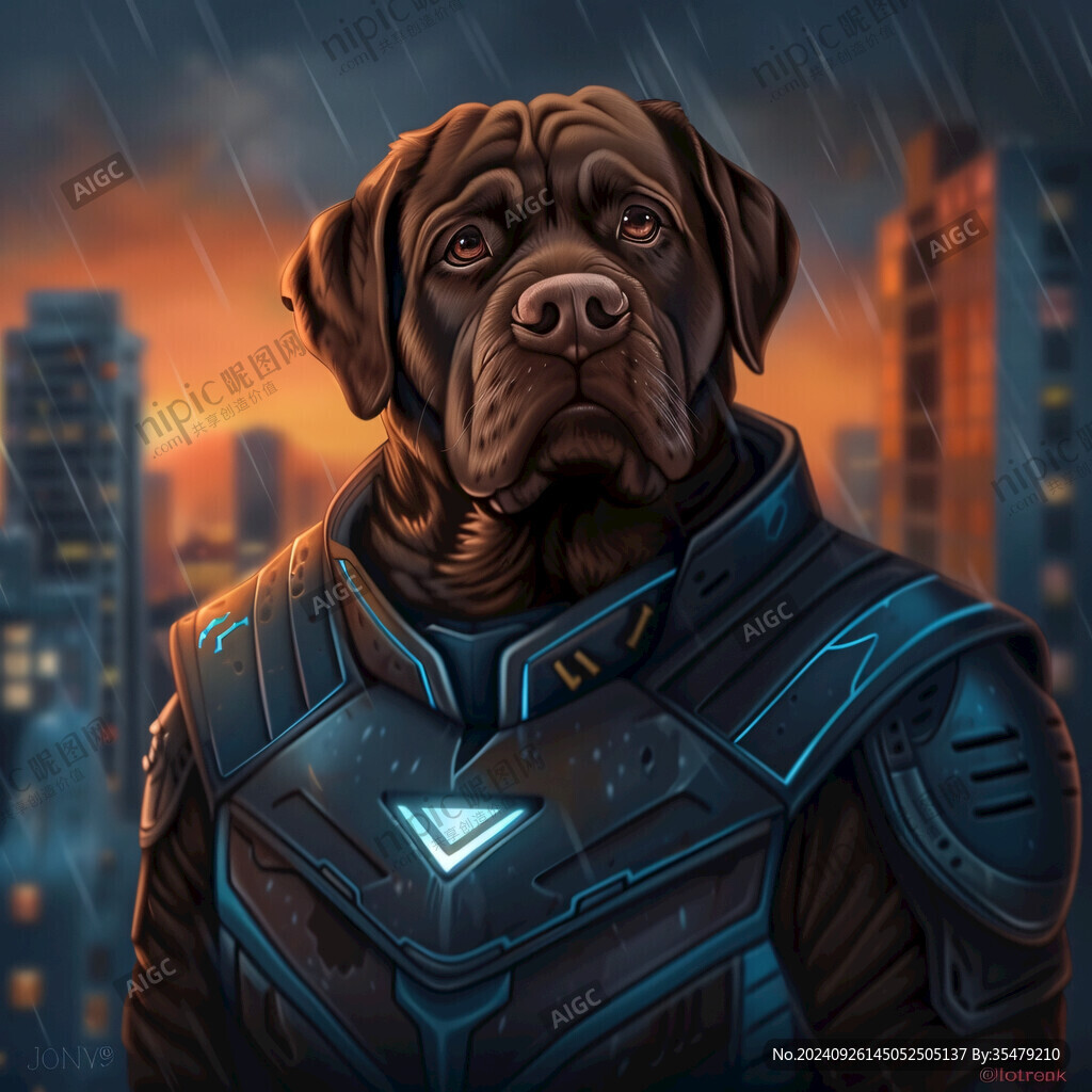 惡霸犬插畫