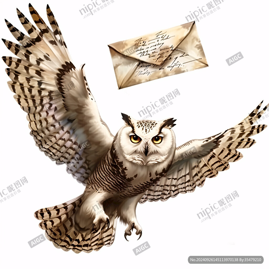 明信片貓頭鷹插畫