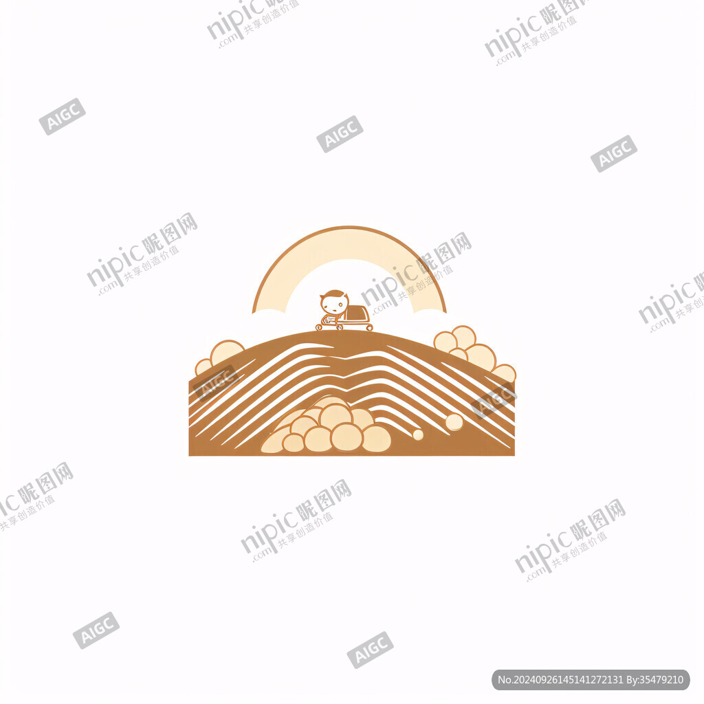 梯田形狀logo