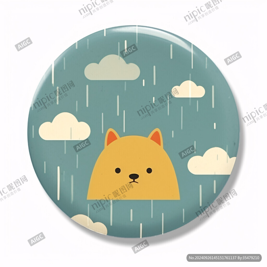 躲雨的貓咪