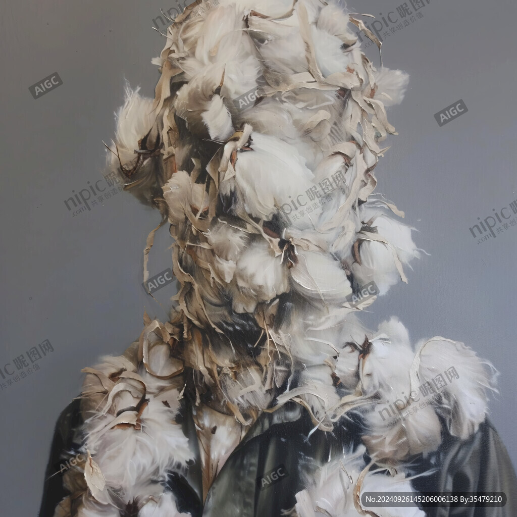 阿哥的白牡丹雕塑