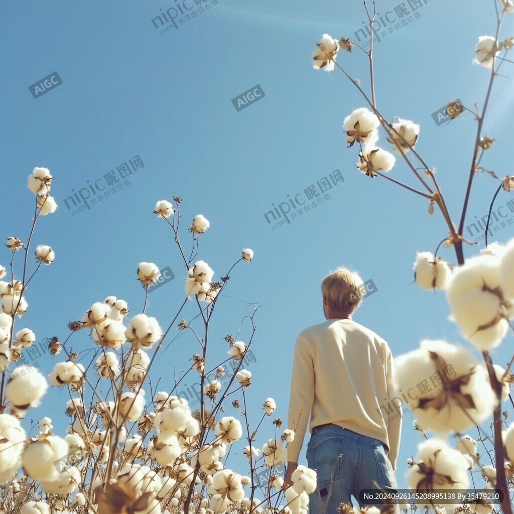 采棉花的少女