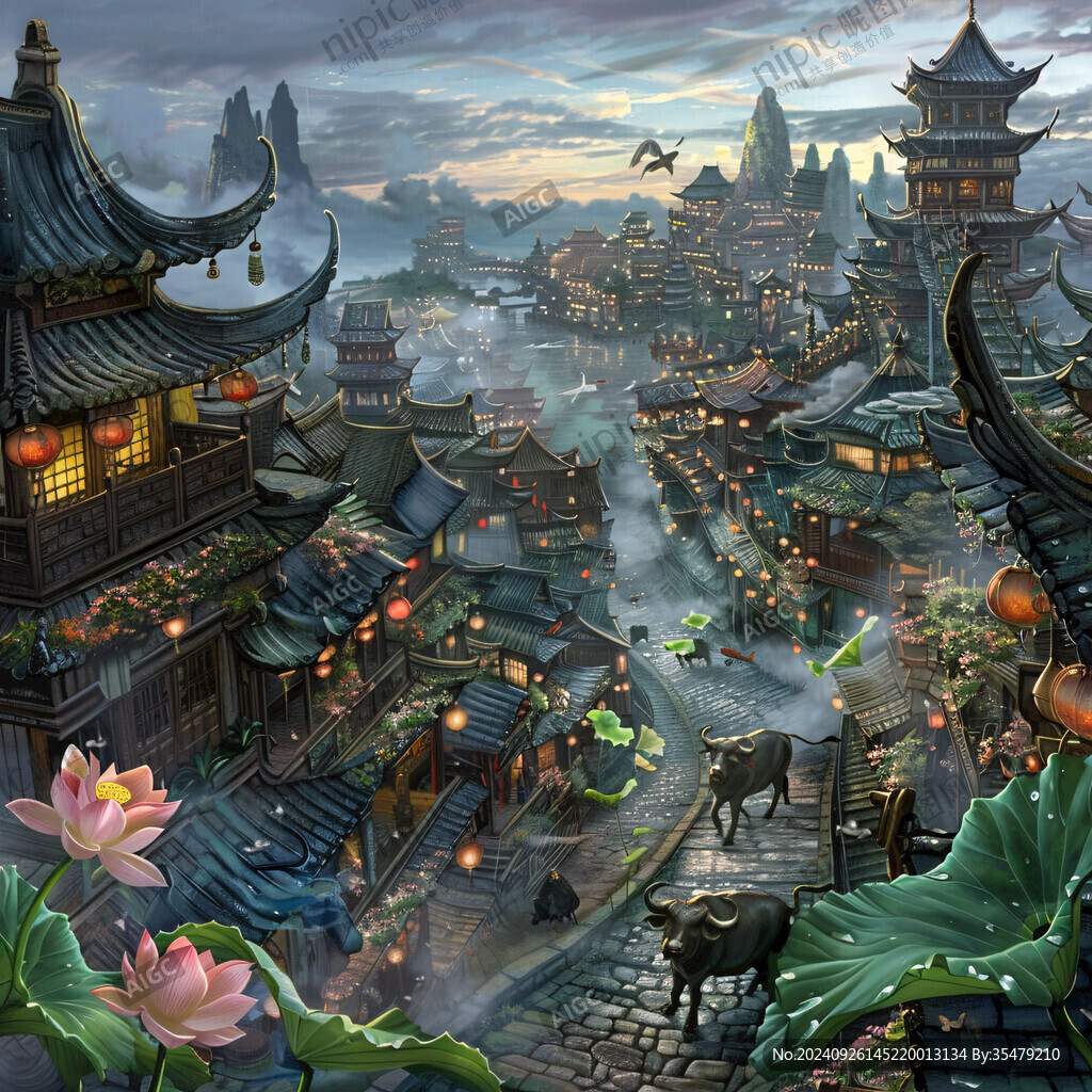 古代繁華夜市