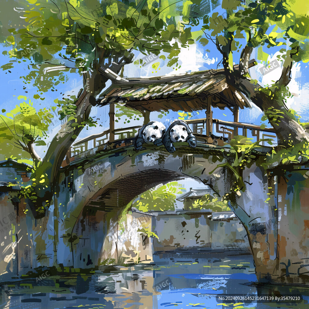 古橋插畫