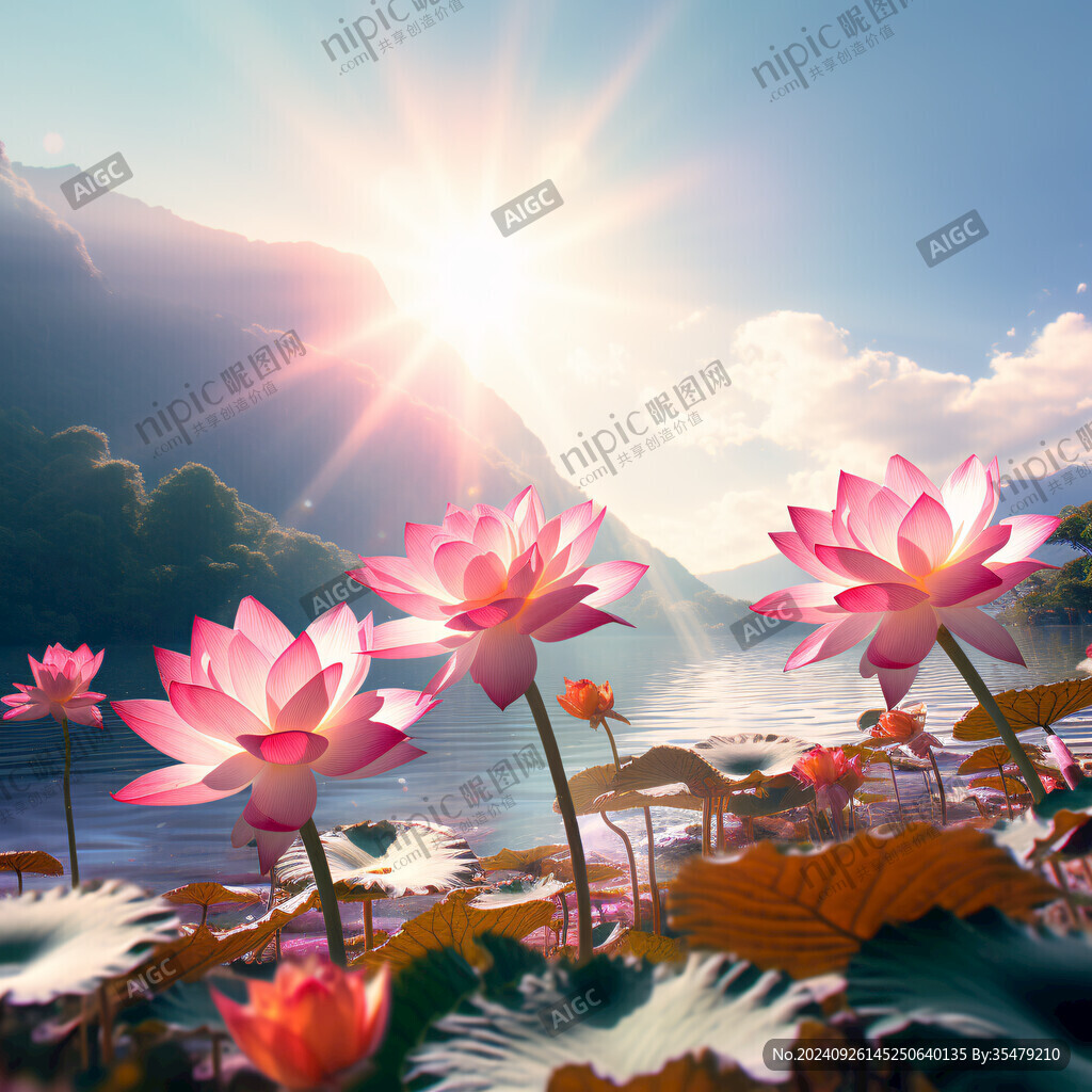 陽(yáng)光與荷花