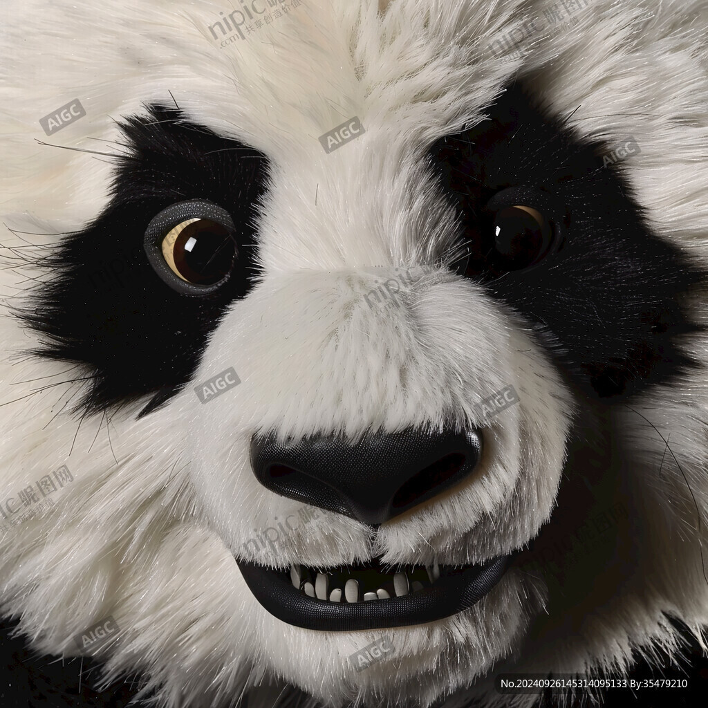 寫(xiě)實(shí)熊貓插畫(huà)