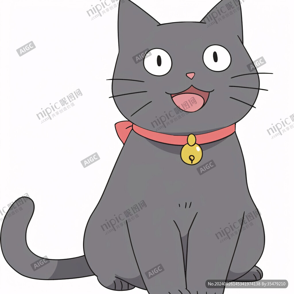 卡通小黑貓