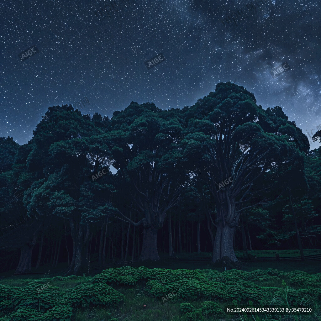 仰望星空大樹(shù)