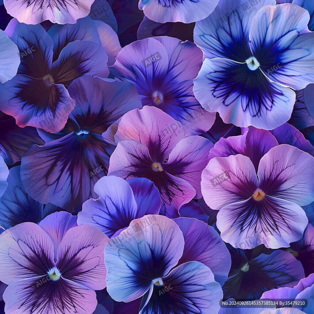 三色堇素材