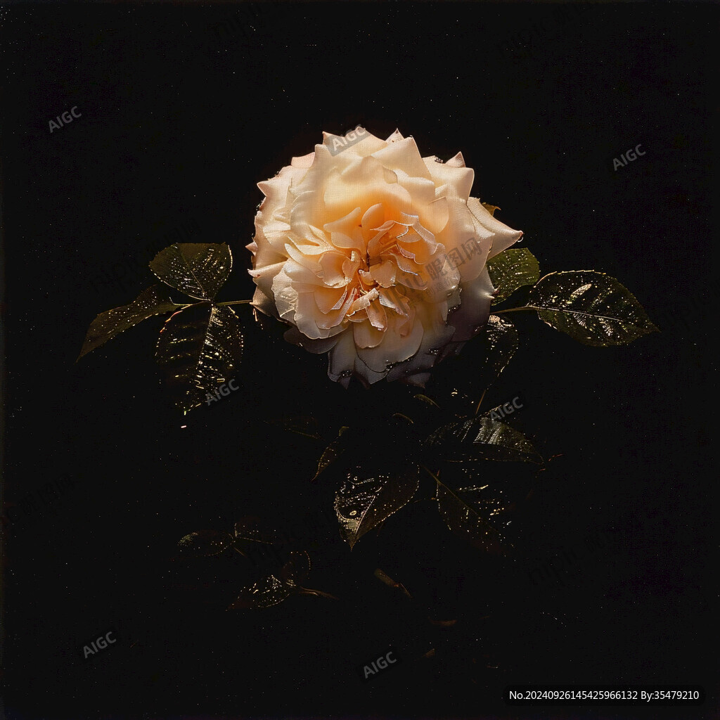 夜色中的薔薇