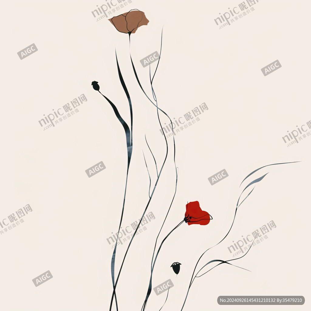 簡約花卉 意境悠遠