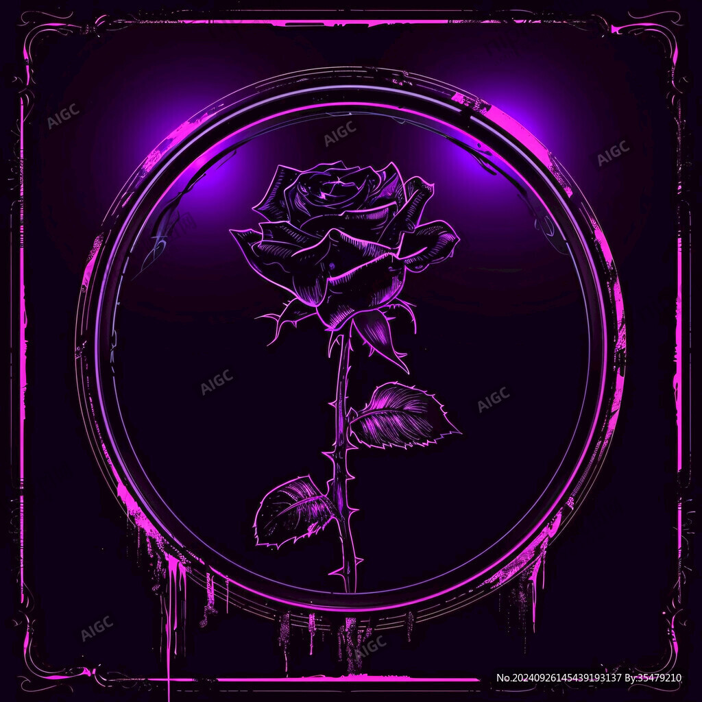 黑暗之花 紫光綻放