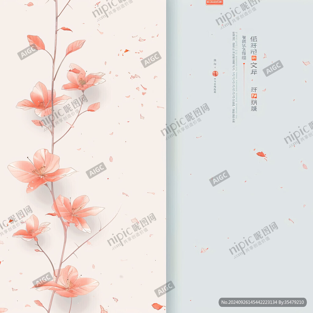 淡雅花枝 春意盎然