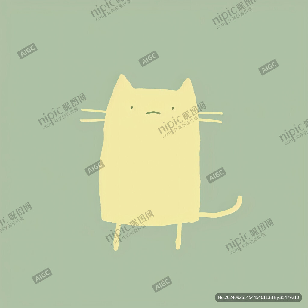 簡單可愛的貓咪簡筆畫