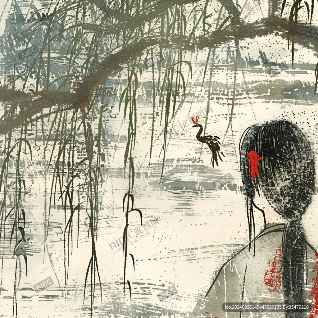 遠(yuǎn)山如黛 水鳥輕鳴